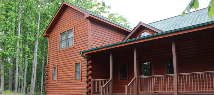 Log Home Staining in Amherst County, Virginia