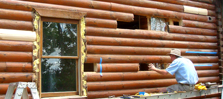 Log Home Repair Amherst County, Virginia