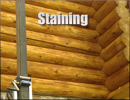  Amherst County, Virginia Log Home Staining